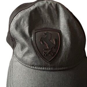 Official Ferrari Scuderia Puma Sport Lifestyle One Size Hat Cap Black Gray